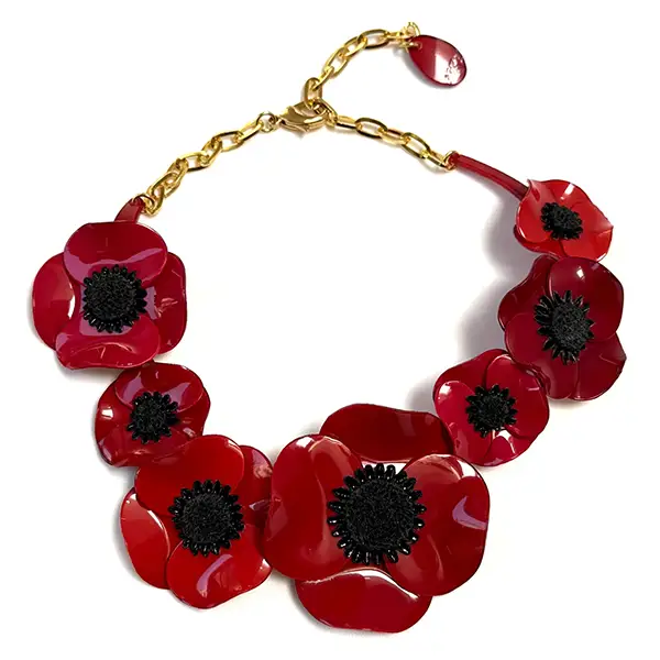BANCROFT ANTIQUES - Large Cilea Bijoux Paris Anemone Necklace